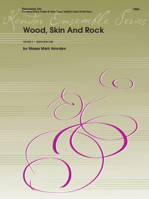 Kendor Music Wood Skin And Rock noty perkuse trio
