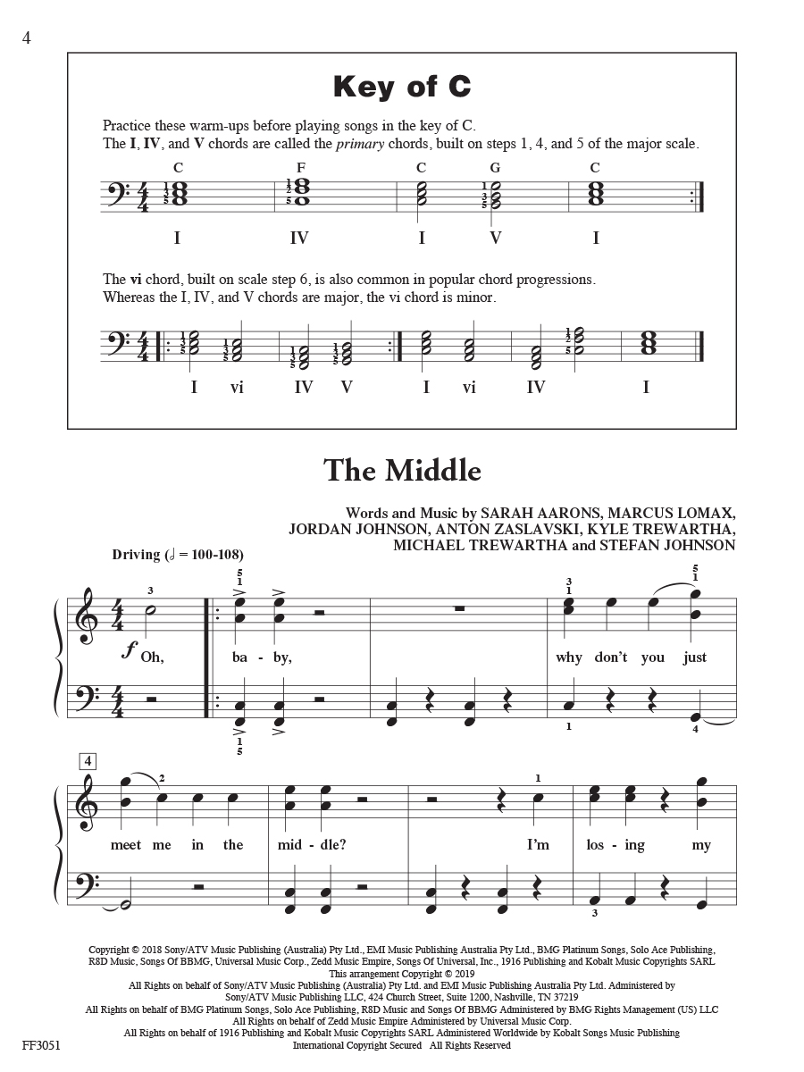 Faber Piano Adventures ChordTime Hits noty level 2B