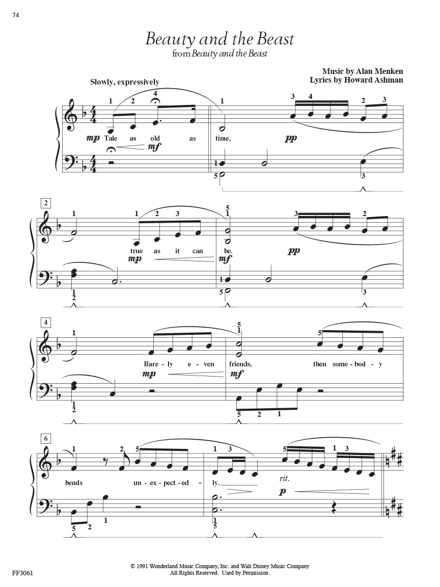 Faber Piano Adventures Adult Disney Book 2 noty 24 skladeb