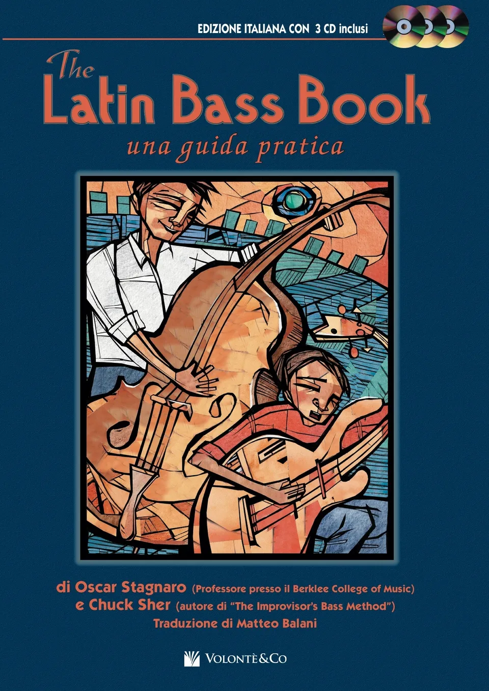 Volonte & Co The Latin Bass Book noty pro baskytaru se 3 CD