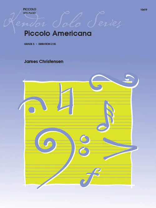 Kendor Music Piccolo Americana noty pro pikolu s klavírem
