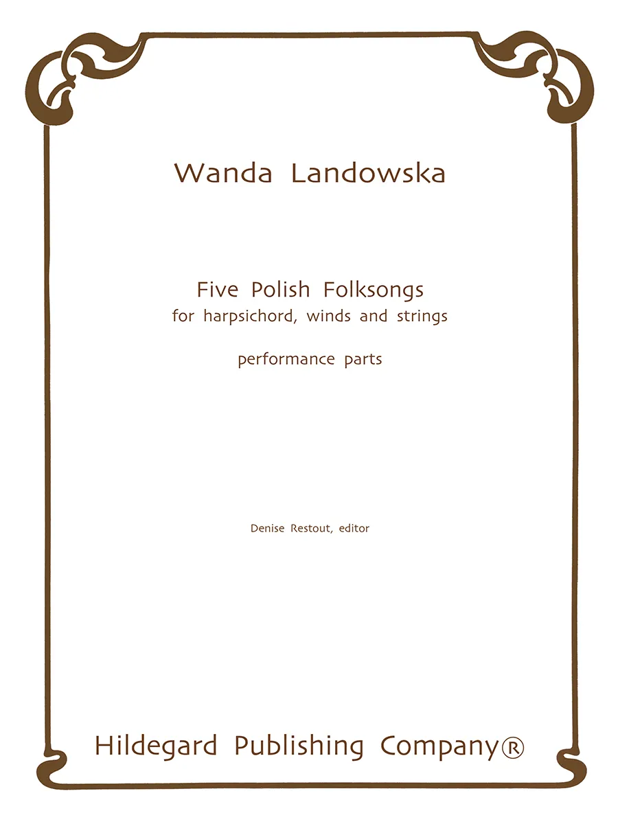 Hildegard Publishing Company Five Polish Folksongs party digitální