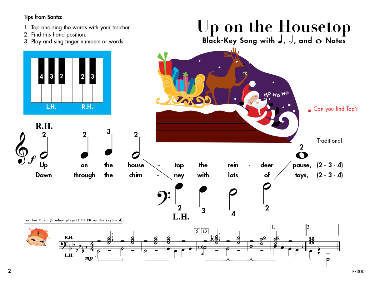 My First Piano Adventure Christmas Book A koledy pre-reading