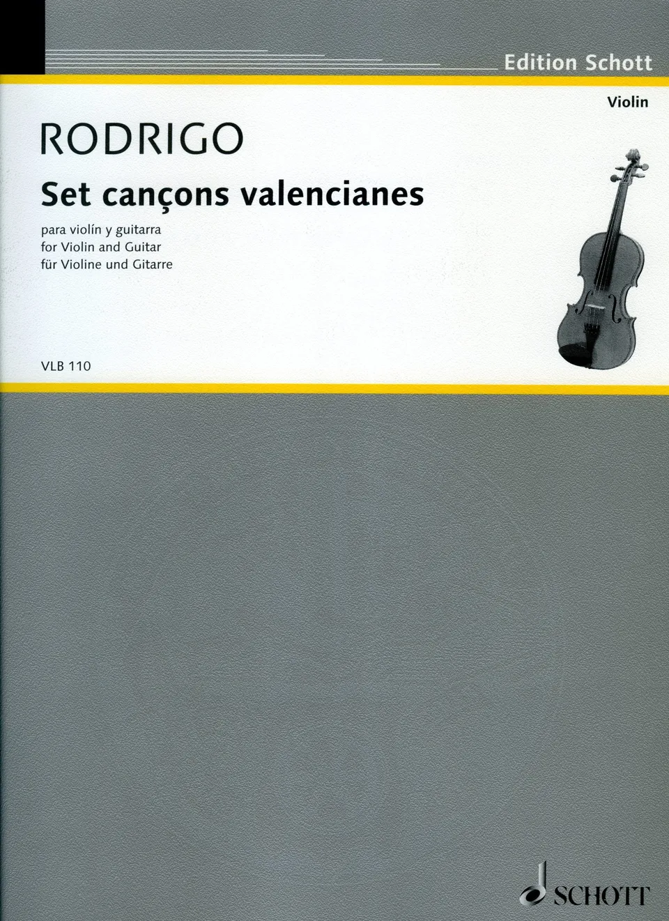 Ediciones Joaquín Rodrigo Set cançons valencianes noty pro flétnu a kytaru