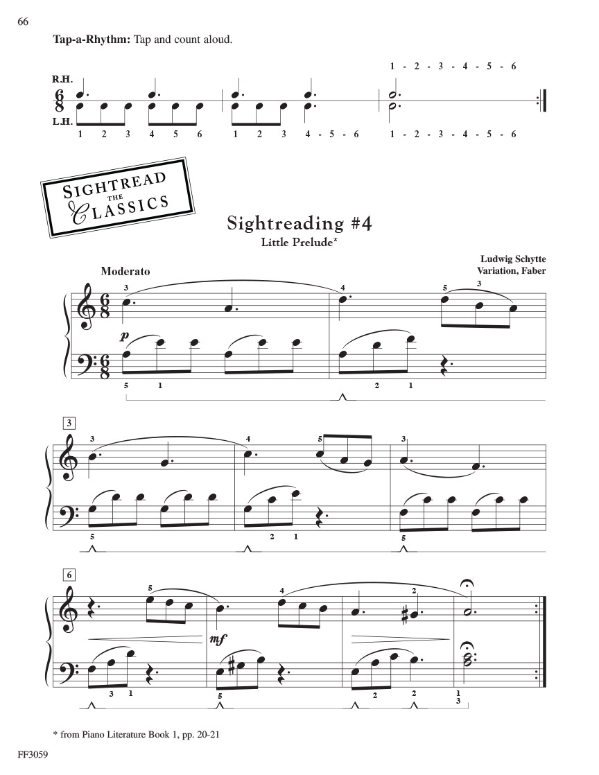Faber Developing Artist Sightreading Book 1 noty 3A-3B