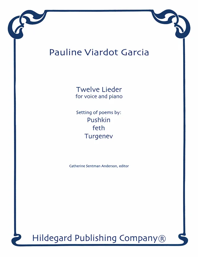 Hildegard Publishing Twelve Lieder Viardot noty hlas klavír