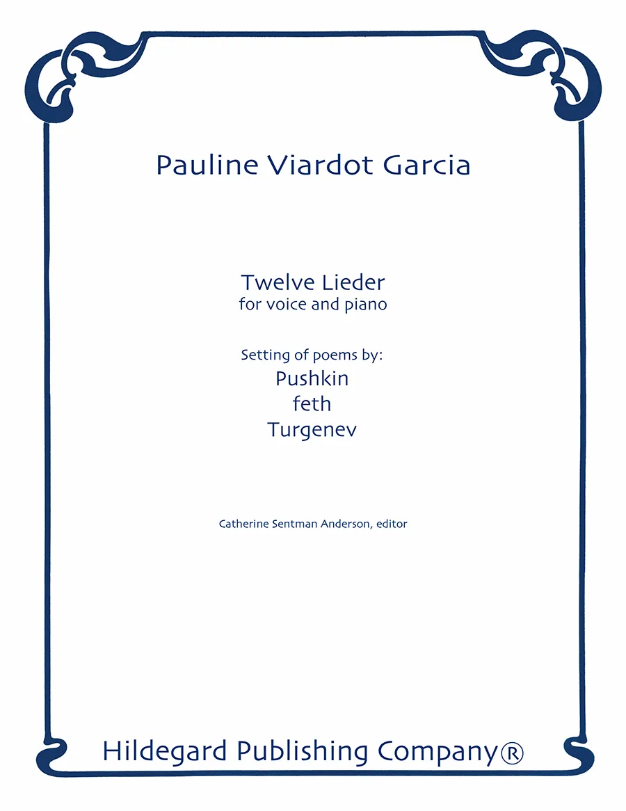 Hildegard Publishing Twelve Lieder Viardot noty hlas klavír