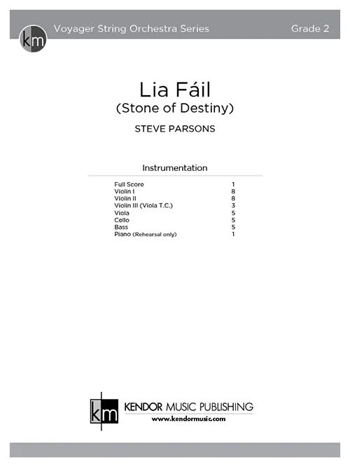 Kendor Music Lia Fáil Full Score partitura