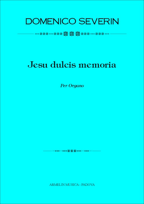 Armelin Musica Jesu dulcis memoria noty pro sbor