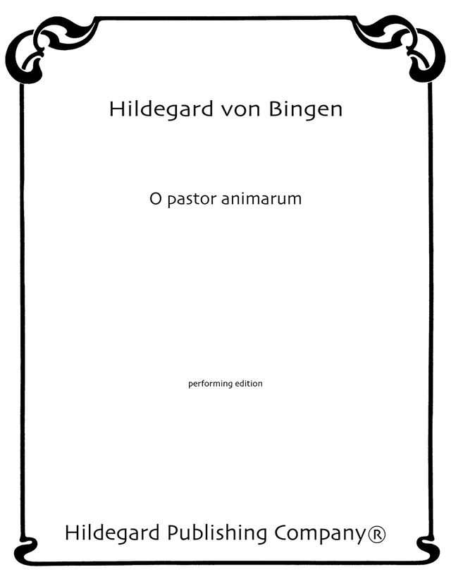 Hildegard Publishing Company O Pastor animarum Bingen noty pro unisono sbor