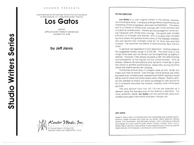 Kendor Music Los Gatos partitura noty samba