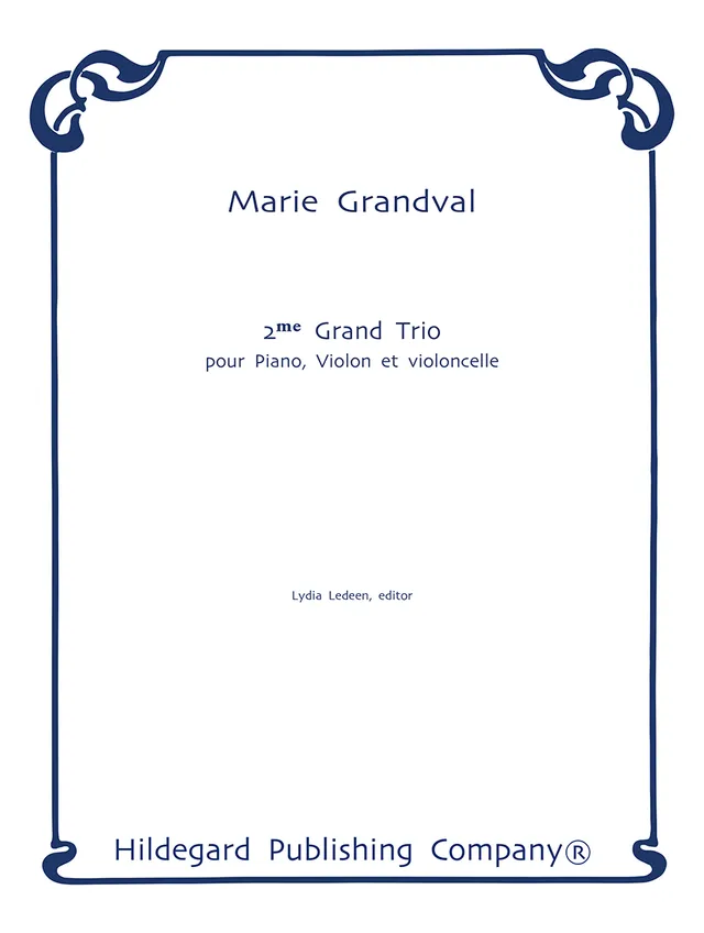 Hildegard Trio No. 2 Grandval partitura klavírní trio Es dur