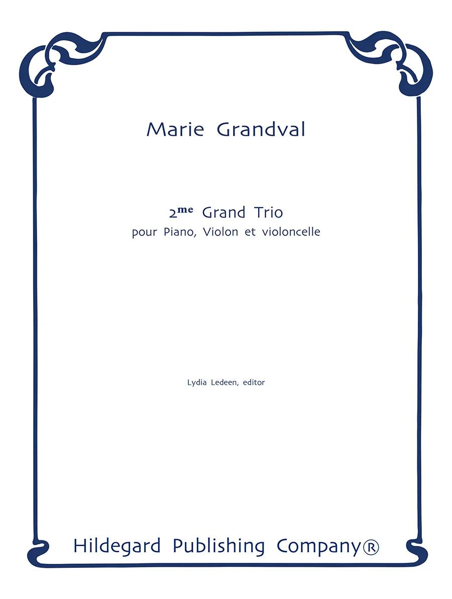Hildegard Trio No. 2 Grandval partitura klavírní trio Es dur