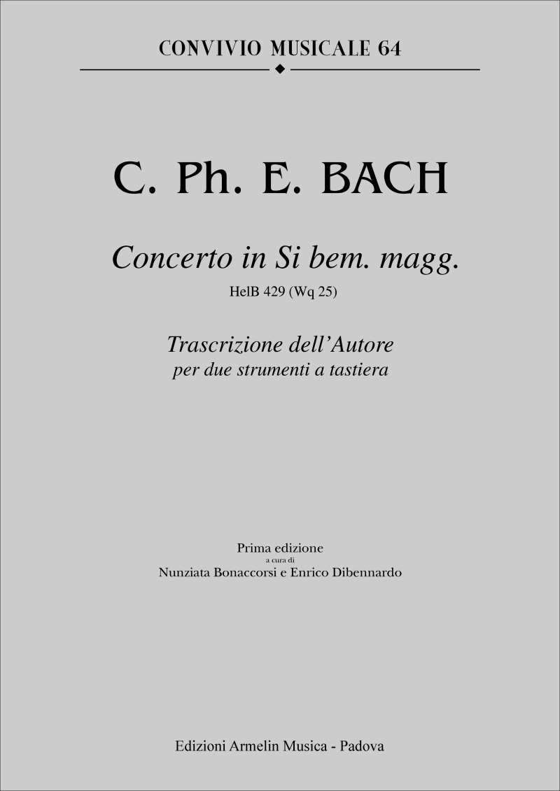 Armelin Musica Concerto Si bem. magg. HelB 429 noty
