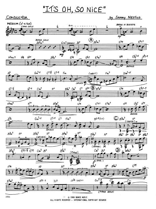 Kendor Music It’s Oh, So Nice partitura condensed score