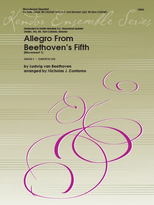 Kendor Music Allegro Beethoven 5 noty pro dechový kvintet