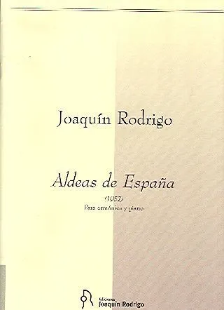 Ediciones Joaquín Rodrigo Aldeas de España noty pro harmoniku a klavír