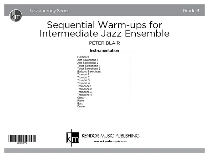 Kendor Music Sequential Warm-ups for Jazz Ensemble partitura Full Score
