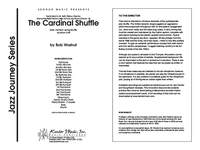 Kendor Music The Cardinal Shuffle partitura big band swing