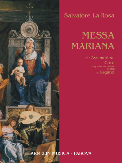 Armelin Musica Messa Mariana noty pro sbor