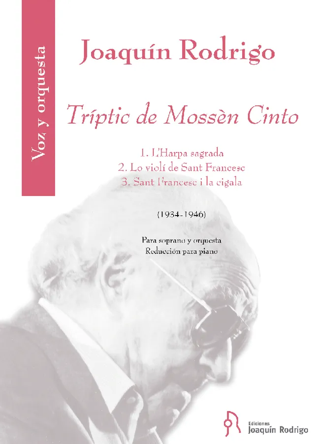 Ediciones Joaquín Rodrigo Triptic de Mossèn Cinto klavírní výtah