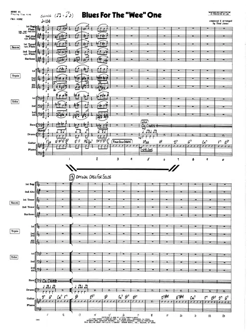 Kendor Music Blues For The Wee One partitura full score