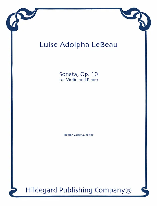 Hildegard Publishing Company Sonata for Violin & Piano Op. 10 noty