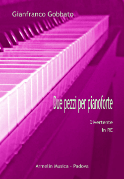 Armelin Musica 2 Pezzi per pianoforte noty pro klavír