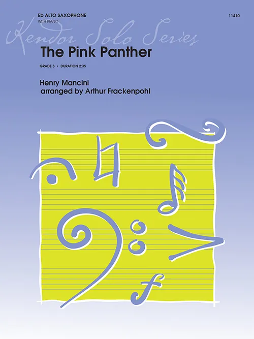 Kendor Music The Pink Panther noty alt saxofon s klavírem