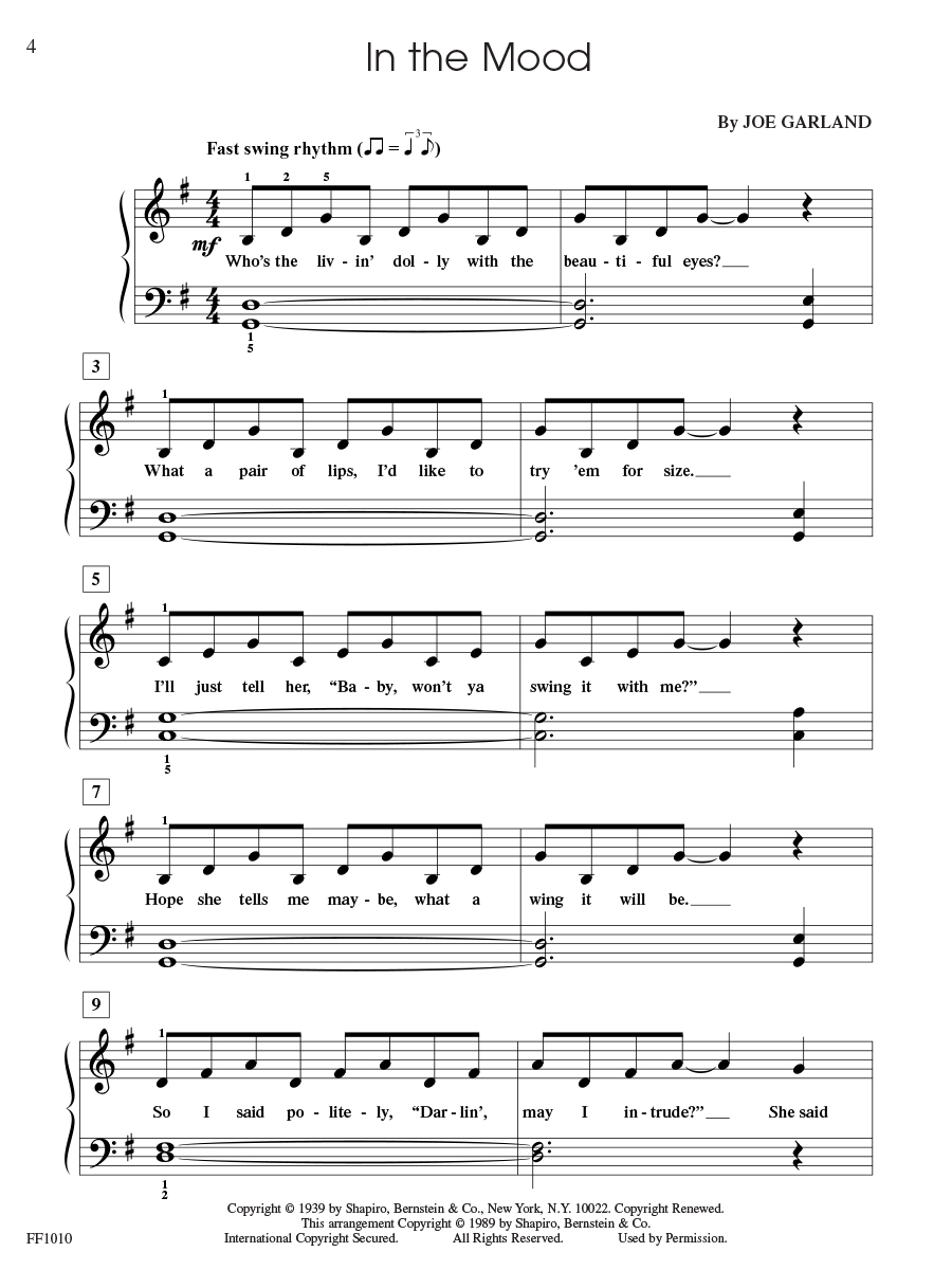 Faber FunTime Piano Jazz & Blues noty pro klavír level 3