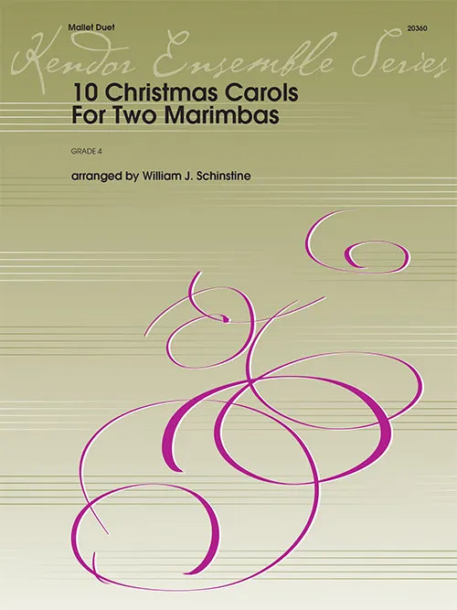 Kendor Music 10 Christmas Carols For Two Marimbas noty vánoční duo