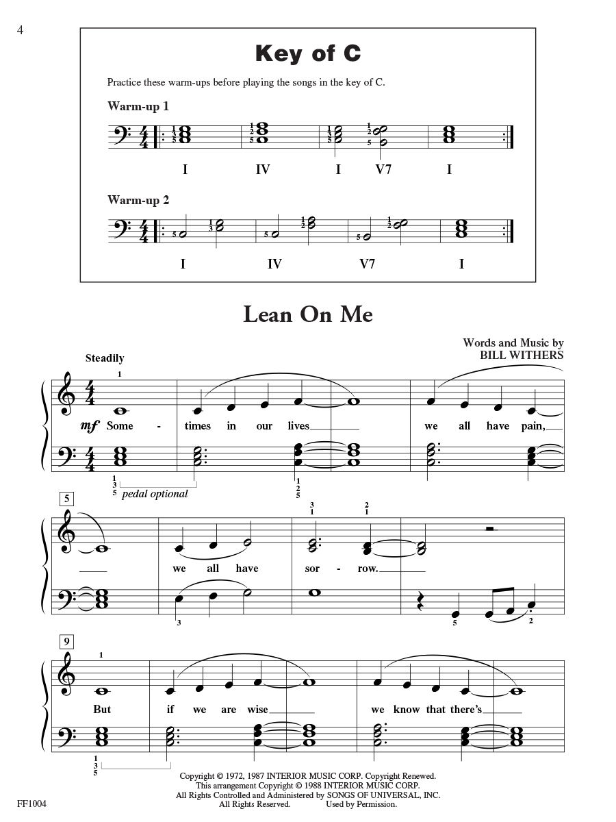 Faber ChordTime Piano Popular noty pro klavír level 2B