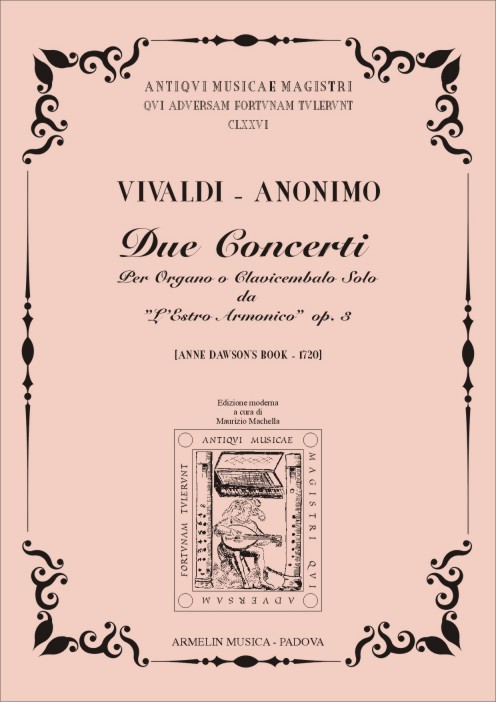 Armelin Musica Concerti L'Estro Armonico op. 3 n. 5 a n. 7 noty
