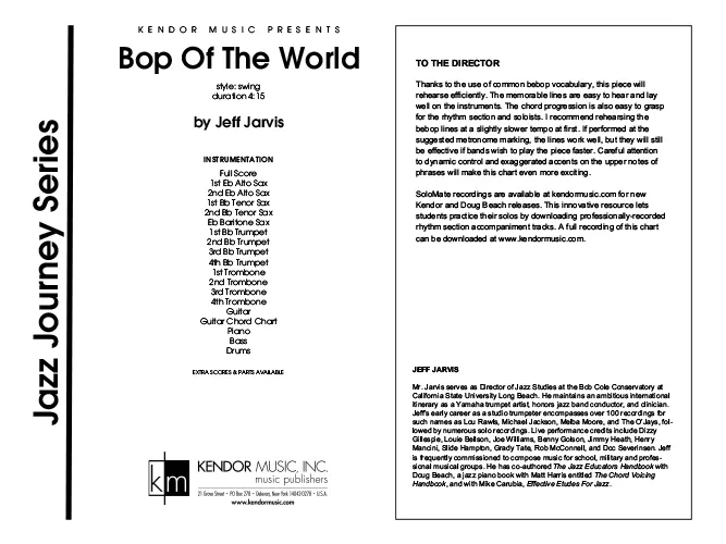 Kendor Music Bop Of The World partitura swing