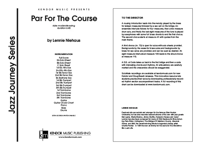 Kendor Music Par For The Course partitura pro jazz band