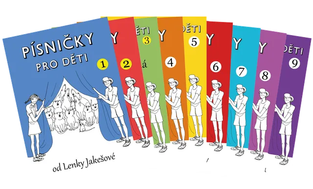 Editio Karez Písničky pro děti I-IX sada 9 sešitů