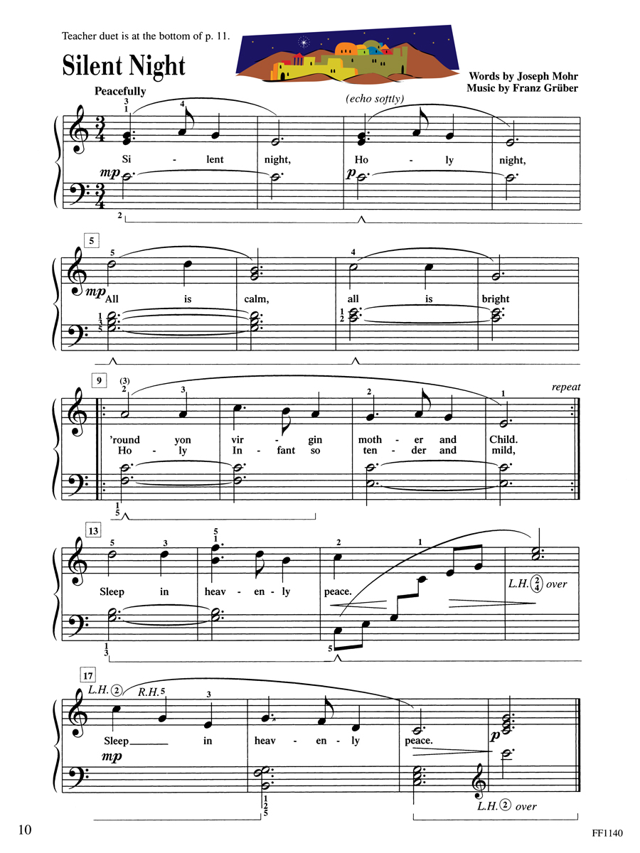 Faber Piano Adventures Level 2B Christmas noty koledy