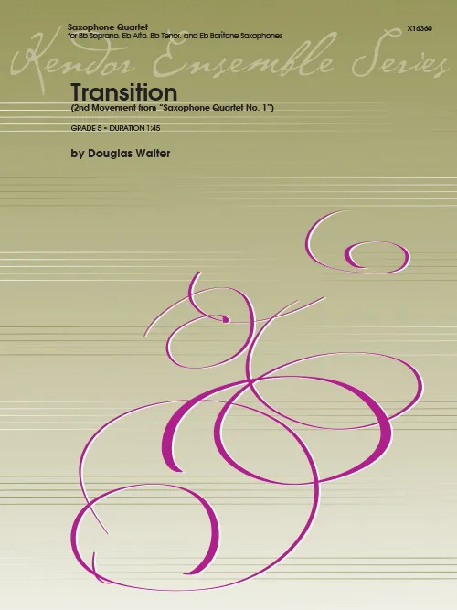 Kendor Music Transition noty pro saxofonové kvarteto