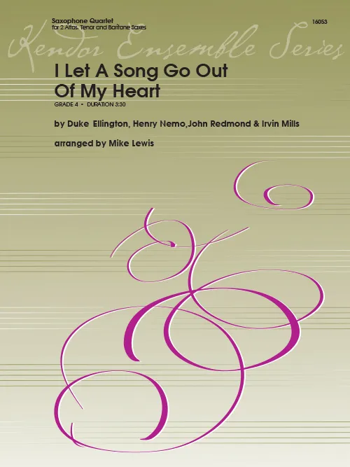 Kendor Music I Let A Song Go Out Of My Heart noty swing