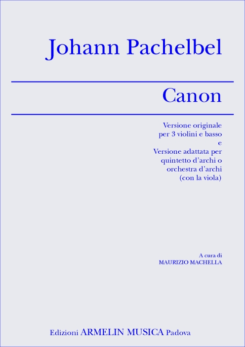 Armelin Musica Canon noty tištěné vydání