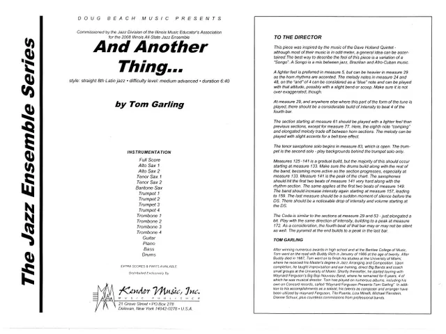 Kendor Music And Another Thing partitura latin jazz