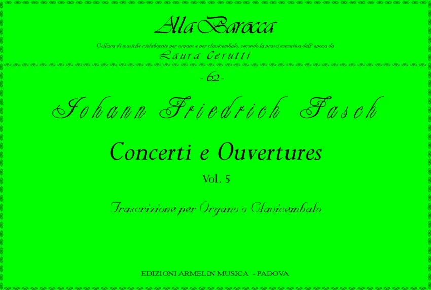 Armelin Musica Concerti e Ouvertures vol. 5 noty