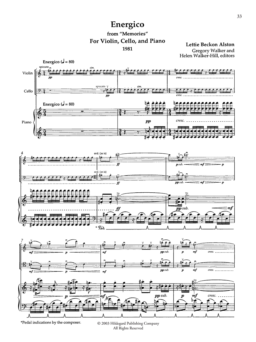 Hildegard Publishing Black Women Composers noty klavír smyčce
