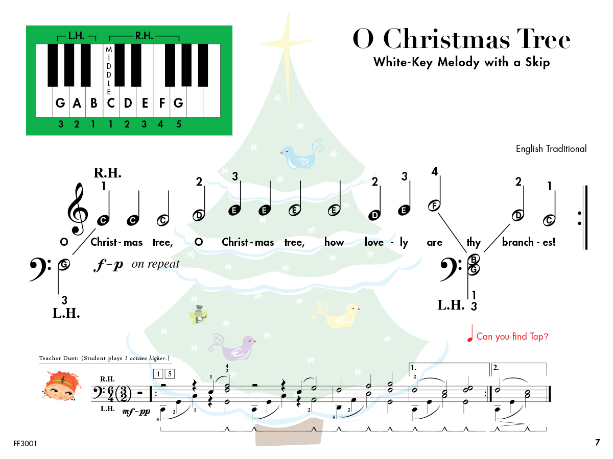 My First Piano Adventure Christmas Book A koledy pre-reading