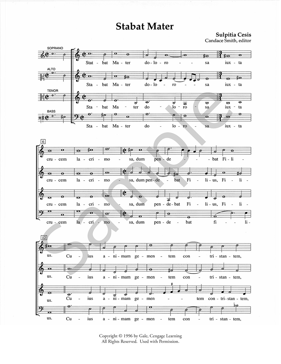 Hildegard Publishing Three Motets Cesis noty sbor 4-8 hlasů