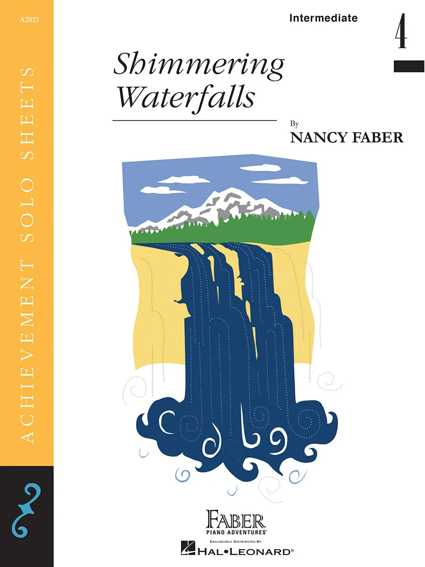 Faber Piano Adventures Shimmering Waterfalls recitální noty