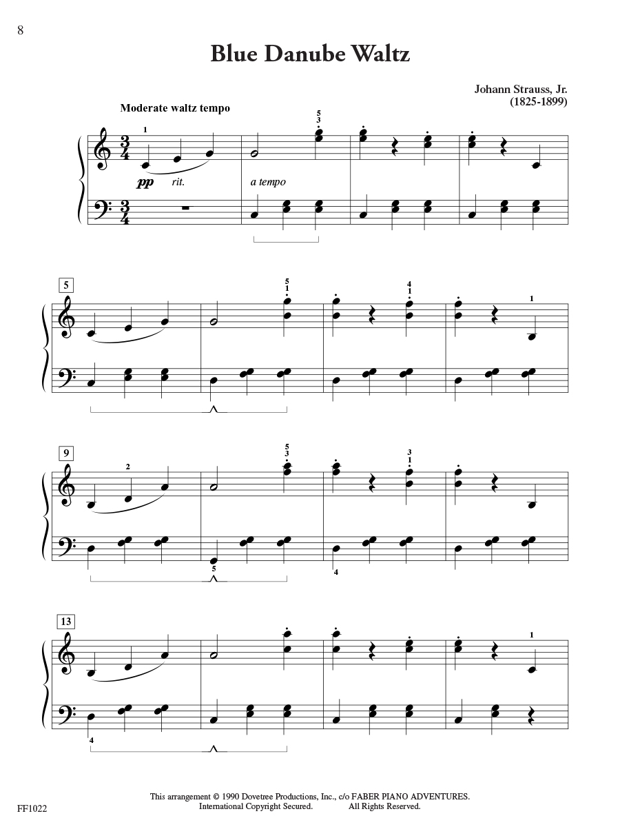 Faber Piano Adventures FunTime Piano Classics noty level 3A–3B