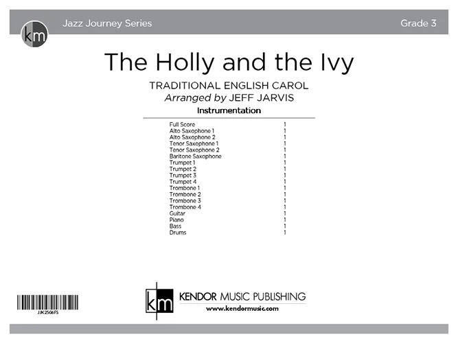 Kendor Music Holly and the Ivy partitura jazz waltz