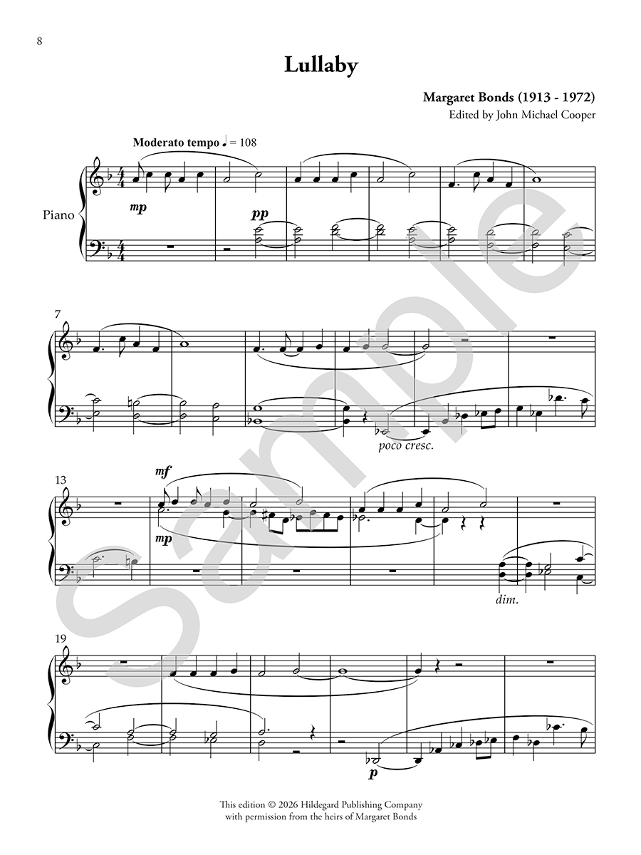 Hildegard Publishing Company Four Piano Pieces noty pro klavír Bonds