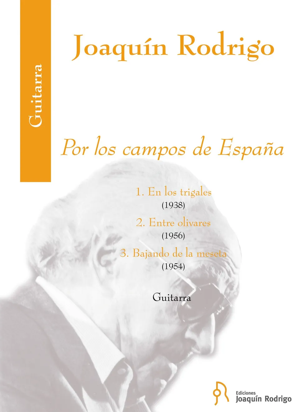 Ediciones Joaquín Rodrigo Por los campos de España noty kytara
